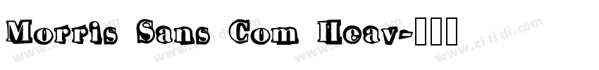 Morris Sans Com Heav字体转换